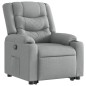 vidaXL Sillón reclinable elevable de tela gris claro vidaXL Sillón reclinable elevable de tela gris claro