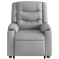 vidaXL Sillón reclinable elevable de tela gris claro vidaXL Sillón reclinable elevable de tela gris claro