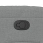vidaXL Sillón reclinable elevable de tela gris claro vidaXL Sillón reclinable elevable de tela gris claro