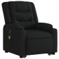 vidaXL Sillón reclinable de masaje elevable tela negro vidaXL Sillón reclinable de masaje elevable tela negro
