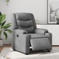 vidaXL Sillón reclinable eléctrico de cuero sintético gris vidaXL Sillón reclinable eléctrico de cuero sintético gris