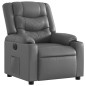 vidaXL Sillón reclinable eléctrico de cuero sintético gris vidaXL Sillón reclinable eléctrico de cuero sintético gris