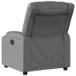 vidaXL Sillón reclinable eléctrico de cuero sintético gris vidaXL Sillón reclinable eléctrico de cuero sintético gris