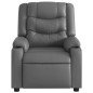vidaXL Sillón reclinable eléctrico de cuero sintético gris vidaXL Sillón reclinable eléctrico de cuero sintético gris
