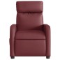 vidaXL Sillón reclinable eléctrico de cuero sintético rojo tinto vidaXL Sillón reclinable eléctrico de cuero sintético rojo tinto