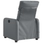 vidaXL Sillón de masaje reclinable eléctrico cuero sintético gris vidaXL Sillón de masaje reclinable eléctrico cuero sintético gris