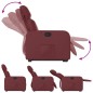 vidaXL Sillón reclinable elevable cuero artificial rojo tinto vidaXL Sillón reclinable elevable cuero artificial rojo tinto