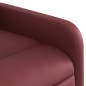 vidaXL Sillón reclinable elevable cuero artificial rojo tinto vidaXL Sillón reclinable elevable cuero artificial rojo tinto