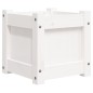 vidaXL Jardineras de exterior 2 unidades madera maciza de pino blanco vidaXL Jardineras de exterior 2 unidades madera maciza de pino blanco