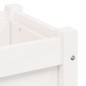 vidaXL Jardineras de exterior 2 unidades madera maciza de pino blanco vidaXL Jardineras de exterior 2 unidades madera maciza de pino blanco