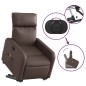 vidaXL Sillón reclinable de masaje de pie de cuero sintético marrón vidaXL Sillón reclinable de masaje de pie de cuero sintético marrón
