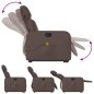 vidaXL Sillón reclinable de masaje de pie de cuero sintético marrón vidaXL Sillón reclinable de masaje de pie de cuero sintético marrón