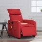 vidaXL Sillón de masaje reclinable eléctrico de cuero artificial rojo vidaXL Sillón de masaje reclinable eléctrico de cuero artificial rojo