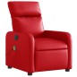 vidaXL Sillón de masaje reclinable eléctrico de cuero artificial rojo vidaXL Sillón de masaje reclinable eléctrico de cuero artificial rojo