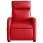 vidaXL Sillón de masaje reclinable eléctrico de cuero artificial rojo vidaXL Sillón de masaje reclinable eléctrico de cuero artificial rojo