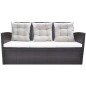 vidaXL Set comedor de jardín 6 piezas y cojines ratán sintético marrón vidaXL Set comedor de jardín 6 piezas y cojines ratán sintético marrón