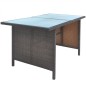 vidaXL Set comedor de jardín 6 piezas y cojines ratán sintético marrón vidaXL Set comedor de jardín 6 piezas y cojines ratán sintético marrón