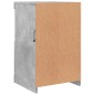 vidaXL Mesita de noche luces LED 2 uds madera ingeniería gris hormigón vidaXL Mesita de noche luces LED 2 uds madera ingeniería gris hormigón