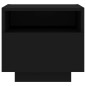 vidaXL Mesitas de noche con luces LED 2 unidades negro 40x39x37 cm