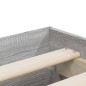 vidaXL Cama con cajones madera ingeniería gris Sonoma 200x200 cm vidaXL Cama con cajones madera ingeniería gris Sonoma 200x200 cm