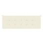vidaXL Cojín de banco de jardín tela Oxford blanco crema 150x50x3 cm vidaXL Cojín de banco de jardín tela Oxford blanco crema 150x50x3 cm