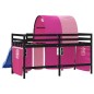 vidaXL Cama alta para niños con túnel madera pino rosa 90x200 cm vidaXL Cama alta para niños con túnel madera pino rosa 90x200 cm