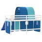 vidaXL Cama alta para niños con túnel madera pino azul 90x190 cm vidaXL Cama alta para niños con túnel madera pino azul 90x190 cm