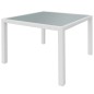 vidaXL Set de comedor de jardín 5 piezas ratán sintético blanco crema