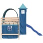 vidaXL Cama alta para niños con torre madera pino azul 80x200 cm vidaXL Cama alta para niños con torre madera pino azul 80x200 cm
