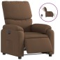 vidaXL Sillón reclinable eléctrico de tela marrón vidaXL Sillón reclinable eléctrico de tela marrón