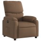vidaXL Sillón reclinable eléctrico de tela marrón vidaXL Sillón reclinable eléctrico de tela marrón