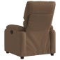 vidaXL Sillón reclinable eléctrico de tela marrón vidaXL Sillón reclinable eléctrico de tela marrón