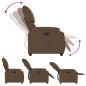 vidaXL Sillón reclinable eléctrico de tela marrón vidaXL Sillón reclinable eléctrico de tela marrón