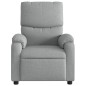 vidaXL Sillón reclinable de masaje eléctrico tela gris claro vidaXL Sillón reclinable de masaje eléctrico tela gris claro