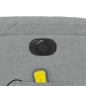 vidaXL Sillón reclinable de masaje eléctrico tela gris claro vidaXL Sillón reclinable de masaje eléctrico tela gris claro
