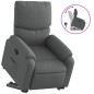 vidaXL Sillón reclinable elevable de tela gris oscuro vidaXL Sillón reclinable elevable de tela gris oscuro