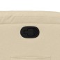 vidaXL Sillón reclinable elevable de tela color crema vidaXL Sillón reclinable elevable de tela color crema