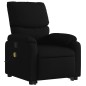 vidaXL Sillón reclinable de masaje elevable tela negro