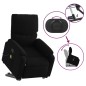 vidaXL Sillón reclinable de masaje elevable tela negro