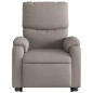 vidaXL Sillón reclinable de masaje elevable tela gris taupé vidaXL Sillón reclinable de masaje elevable tela gris taupé