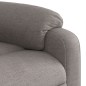 vidaXL Sillón reclinable de masaje elevable tela gris taupé vidaXL Sillón reclinable de masaje elevable tela gris taupé