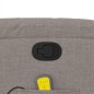 vidaXL Sillón reclinable de masaje elevable tela gris taupé vidaXL Sillón reclinable de masaje elevable tela gris taupé