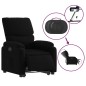 vidaXL Sillón eléctrico reclinable elevable de tela negro vidaXL Sillón eléctrico reclinable elevable de tela negro