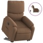 vidaXL Sillón eléctrico reclinable elevable de tela marrón vidaXL Sillón eléctrico reclinable elevable de tela marrón