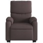 vidaXL Sillón masaje eléctrico reclinable elevable tela marrón oscuro vidaXL Sillón masaje eléctrico reclinable elevable tela marrón oscuro