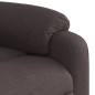 vidaXL Sillón masaje eléctrico reclinable elevable tela marrón oscuro vidaXL Sillón masaje eléctrico reclinable elevable tela marrón oscuro