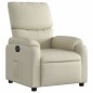 vidaXL Sillón reclinable eléctrico de cuero sintético crema vidaXL Sillón reclinable eléctrico de cuero sintético crema