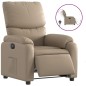 vidaXL Sillón reclinable eléctrico de cuero sintético color capuchino vidaXL Sillón reclinable eléctrico de cuero sintético color capuchino