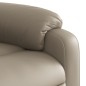 vidaXL Sillón reclinable eléctrico de cuero sintético color capuchino vidaXL Sillón reclinable eléctrico de cuero sintético color capuchino