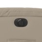 vidaXL Sillón reclinable eléctrico de cuero sintético color capuchino vidaXL Sillón reclinable eléctrico de cuero sintético color capuchino